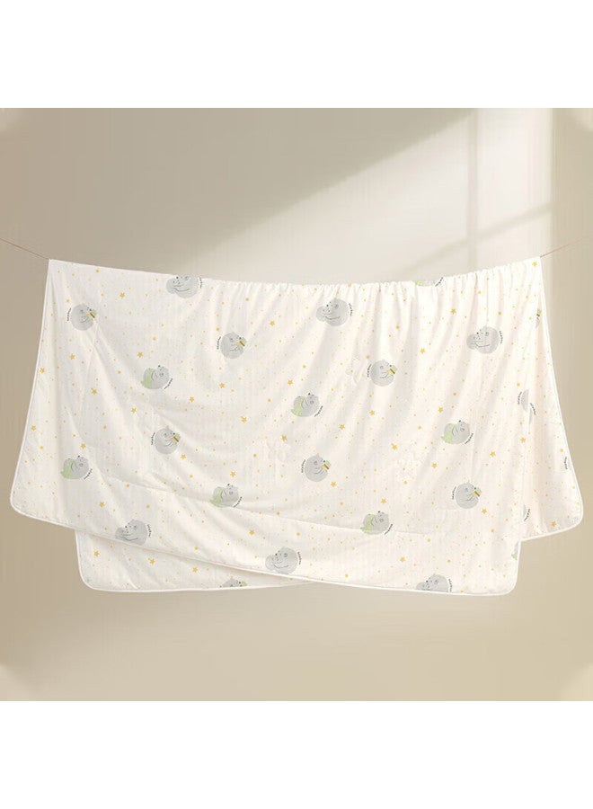 Luolaikids Bear Baby Blanket, Maternity Class A Pure Cotton Antibacterial 100% Silk Comforter, Winter Quilt, 7.5 Jin, 220*250cm, Printed - Image 2