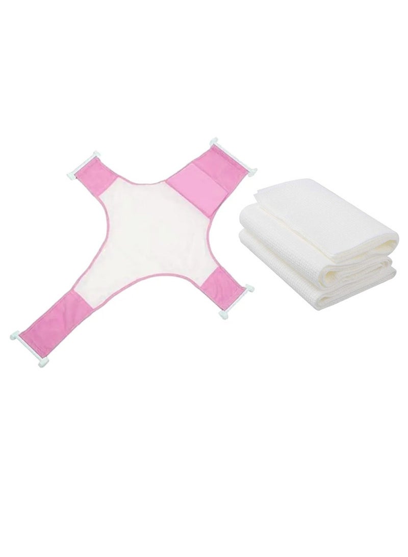 STAR BABiES Combo Pack Bathsupport Disposable Towel Pack Of 3 - Pink  - Image 1