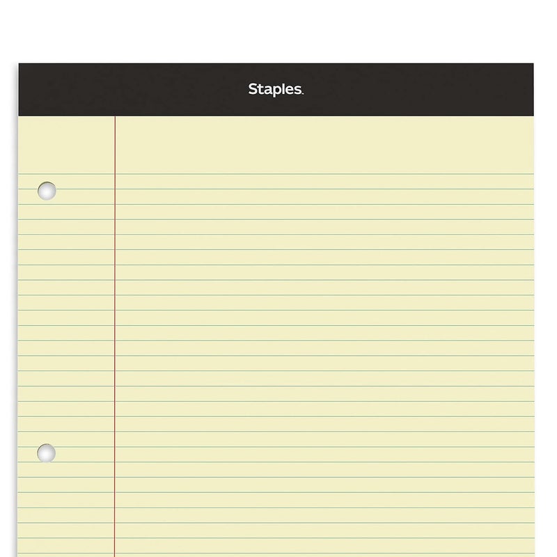 STAPLES 369738 Notepad 85Inch x 1175Inch Narrow Canary 100 SheetsPad 1377118578 Office Product - Image 5