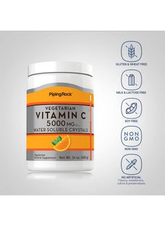 Piping Rock Vitamin C Powder 24Oz ; 5000Mg ; Water Soluble Crystals ; Vegetarian Supplement ; Nongmo Gluten Free  - Image 4