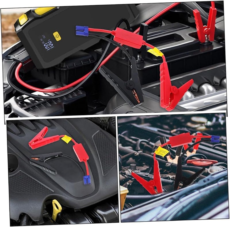KASTWAVE Car Battery Clamps, 2pcs Jumper Cables with Reverse Polarity Protection for Emergency Jump Starter, Portable Quick Start Cable Compatible with Cars, Trucks, All-Weather Multi-Vehicle Use - Image 4