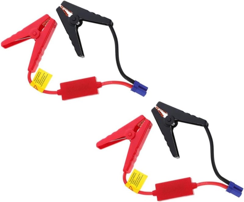 KASTWAVE Car Battery Clamps, 2pcs Jumper Cables with Reverse Polarity Protection for Emergency Jump Starter, Portable Quick Start Cable Compatible with Cars, Trucks, All-Weather Multi-Vehicle Use - Image 1