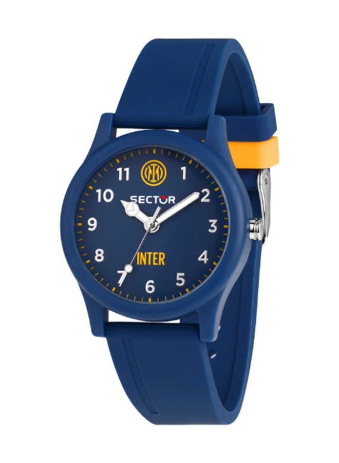 Sector Men's Blue Round Analog Dial with Blue Silicone Band Watch - 35mm - R3251203008 - Image 1