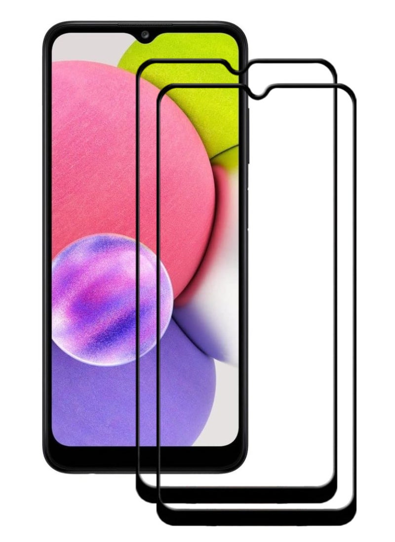 ACLIX 2 Pieces Antistatic ESD Dustproof Premium Quality High Definition Tempered Glass Screen Protector Designed For Samsung Galaxy A03s - Image 1