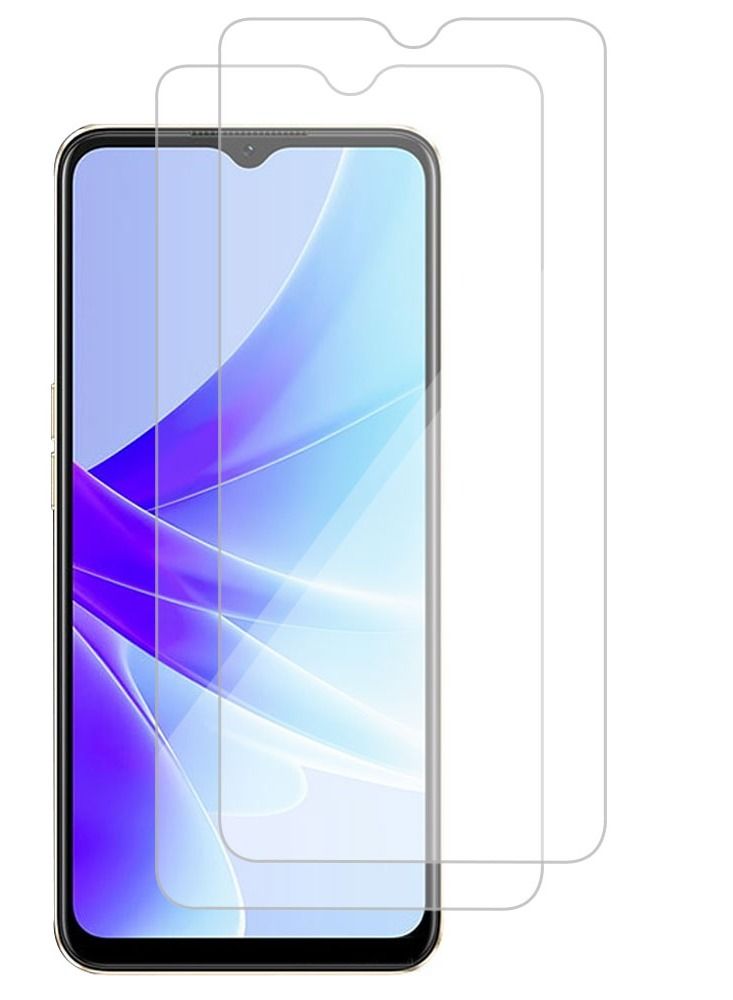 2 Pack OPPO A77s Screen Protector Tempered Glass full clear Anti-Scratch Shatterproof 6.56 inch  - Image 1