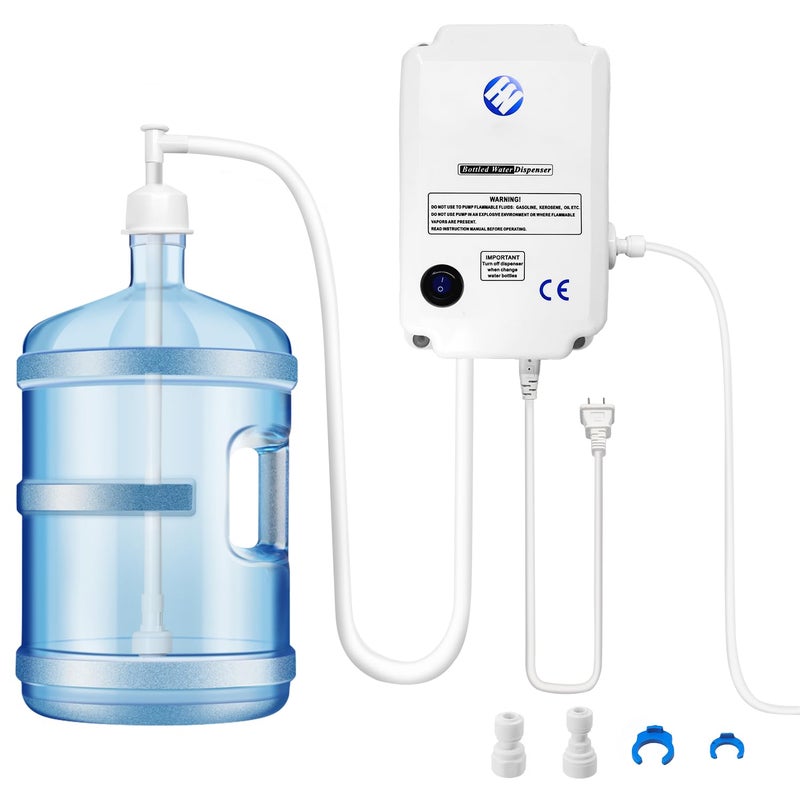 Verbesserte Bottled Water Dispenser Pump System for Home2L Flow Drinking Water Pump Dispensing Single Inlet for 5 Gal110V Electric Water Jug Bottle Pump for Coffee Ice Machines Refrigerator Faucet