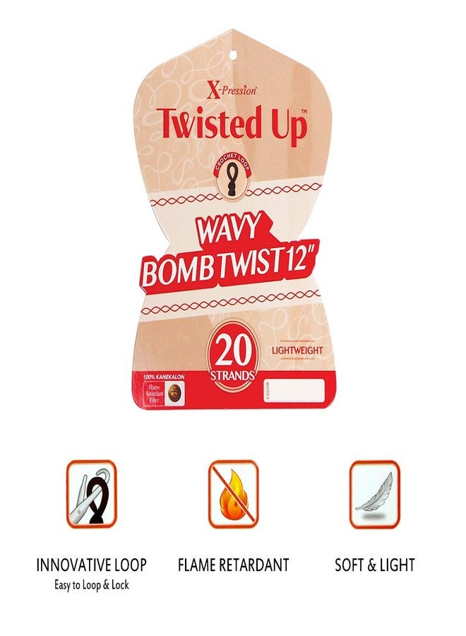 x-pression MULTI PACK DEALS! Outre Crochet Braids X-Pression Twisted Up Wavy Bomb Twist 12" (1-PACK, 51) - Image 4