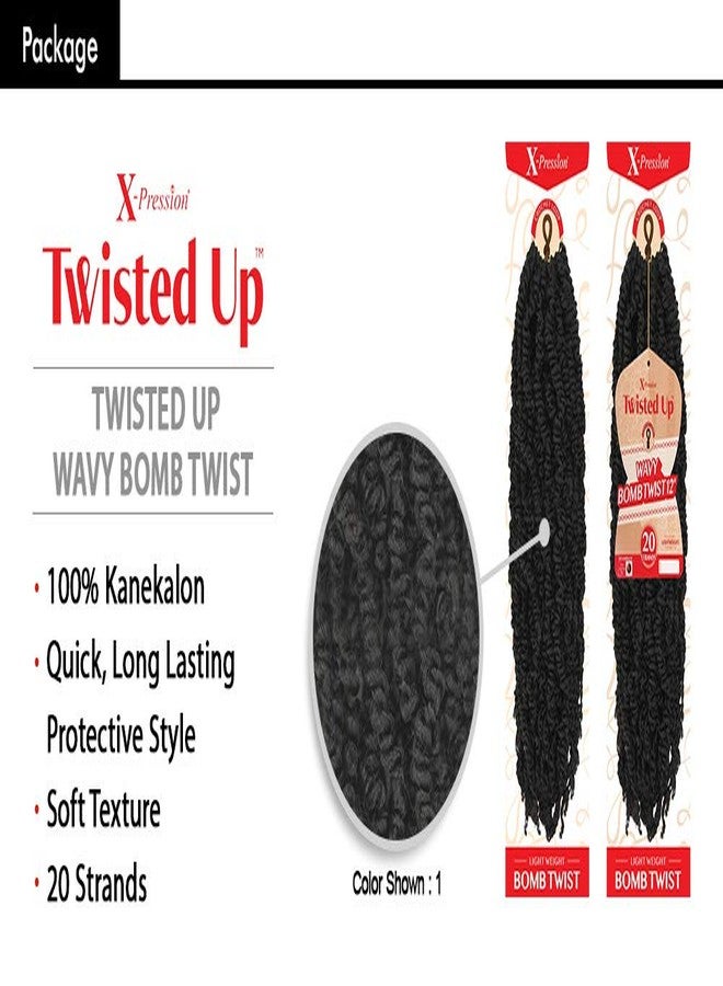 x-pression MULTI PACK DEALS! Outre Crochet Braids X-Pression Twisted Up Wavy Bomb Twist 12" (1-PACK, 51) - Image 2