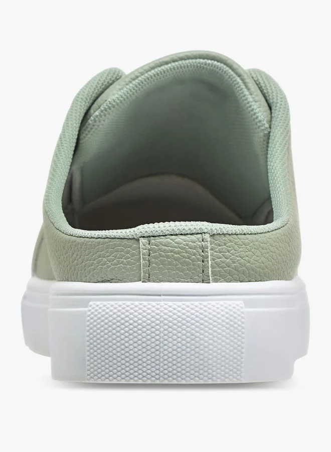 MISSY Women Solid Slip-On Sneakers with Lace Detail