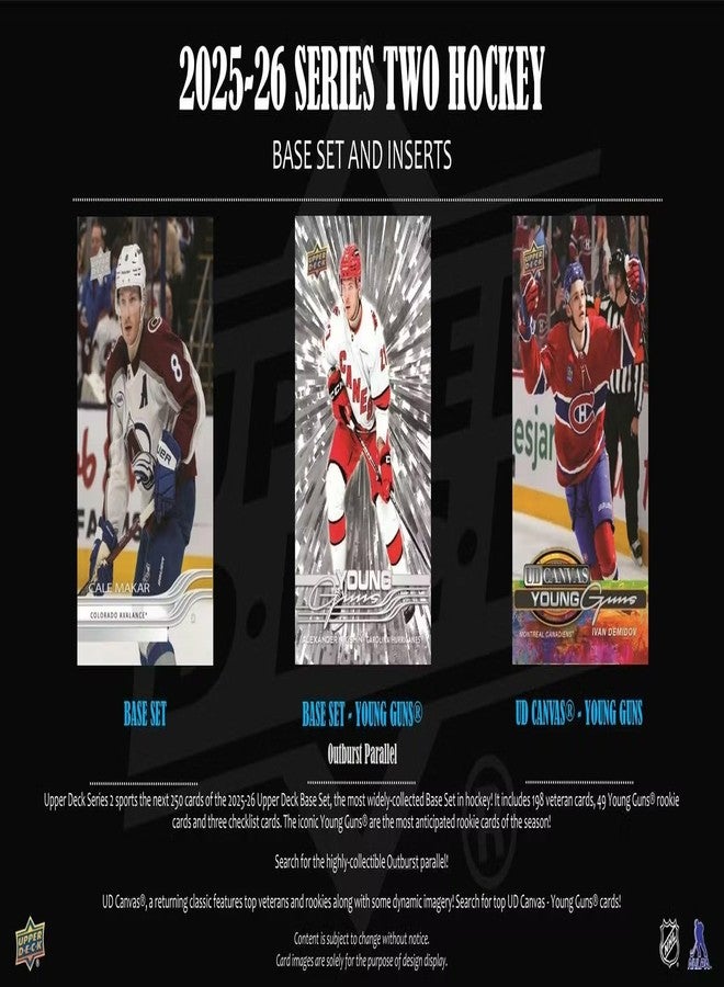 Upper Deck 2025 2026 Upper Deck Hockey Series 2 Sealed 48 Card Blaster Box Containing an OPC Glossy Card and an Exclusive Green Dazzler Card Plus Chance for Matthew Schaefer Young Guns Rookie Card and More - Image 5