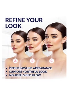 Stylia Stylia Double Chin Mask - V Line Chin Strap - Toning Hydrogel Collagen Face Mask with Hyaluronic Acid & Aloe Vera - 10PC  - Image 2