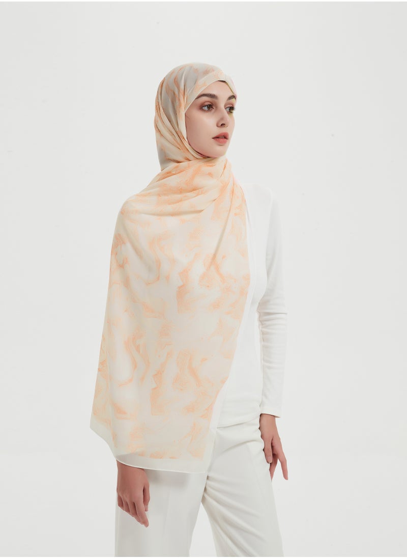 ShineShe New Graffiti Print Headscarf Fashion Women Chiffon Scarf  - Image 3
