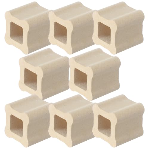 Nuanchu 4 Pack 1 x 1 Inch Kiln Post High Alumina Kiln Posts Square Ceramic Shelf Supports for High Temperature Kilns Sturdy Firing Posts - Image 1
