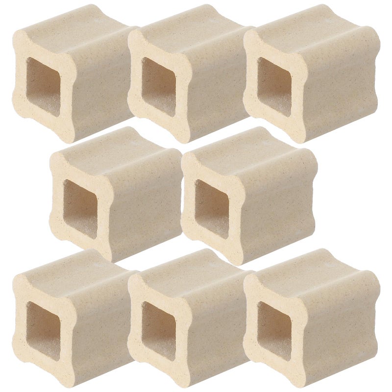 Nuanchu 4 Pack 1 x 1 Inch Kiln Post High Alumina Kiln Posts Square Ceramic Shelf Supports for High Temperature Kilns Sturdy Firing Posts - Image 2