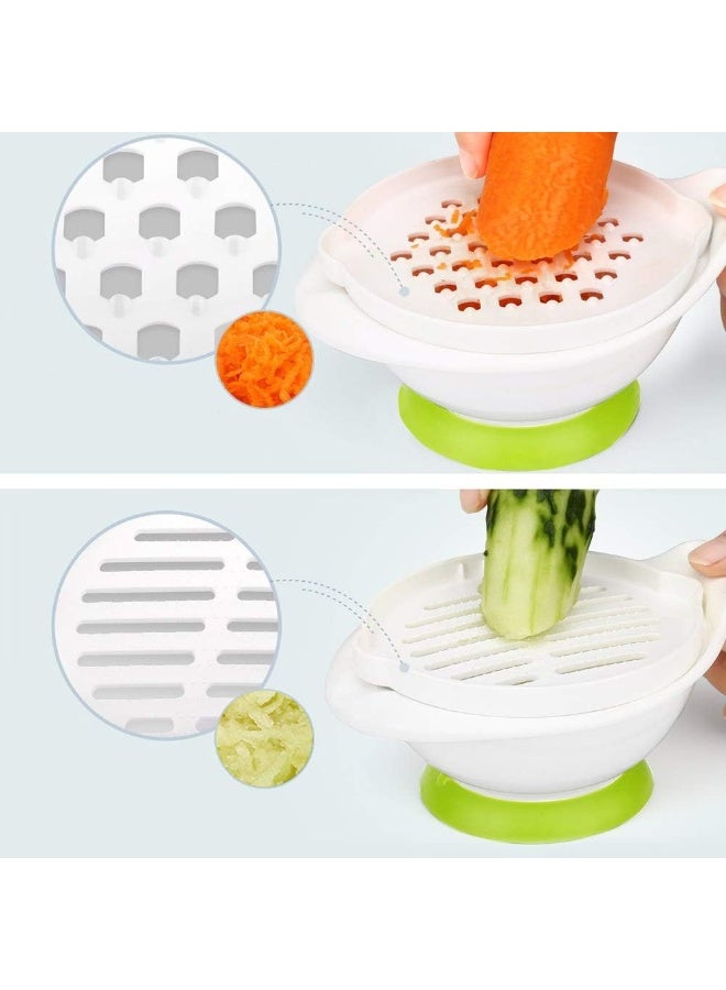 Matyz Versatile Baby Food Maker Set - Toddler Food Mills with Mash Bowl, Hand Masher, Citrus Juicer, Grater - Making Homemade Baby Food - Fruits and Vegetables Masher - BPA Free (Matyz Green) - Image 5