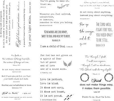 Everjoy تاتو مؤقت من آيات الكتاب المقدس واقتباسات مسيحية ملهمة من إيفرجوي - Image 2