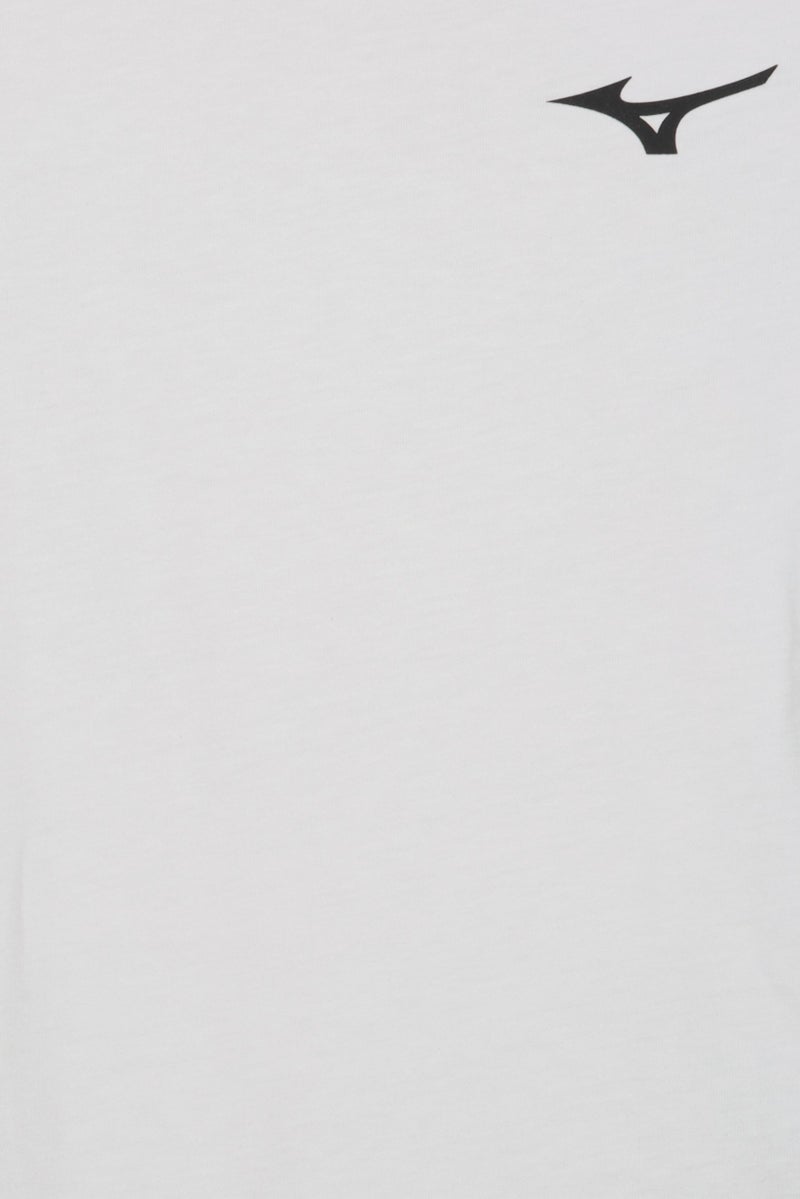 Mizuno Women Sportswear Fit Short Sleeve Training T-Shirt, White - Image 5
