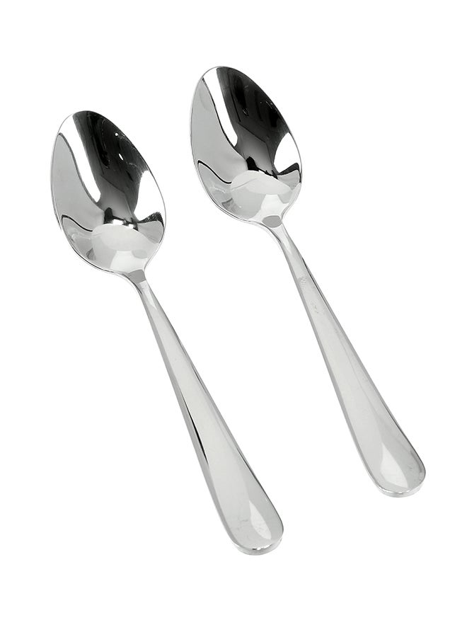Royalford 2-PIece Dessert Spoon Silver - Image 2