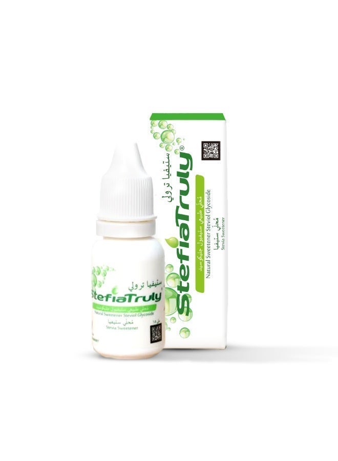 StefiaTruly Natural Sweetener Drops, Zero Calories, Sugar-Free, 100% Pure, Up to 400 Drops Per Bottle - Image 1