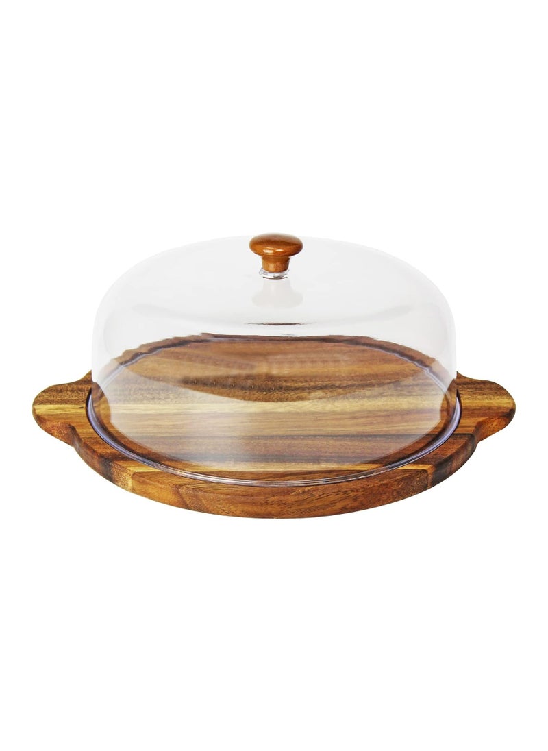 Walnut Wood Cheese Platter with Dome 40CM - pzsku/Z664F61C1E3ADC23F5727Z/45/_/1738837637/6e2ec088-42ae-4215-870b-5ff76b9f91d1