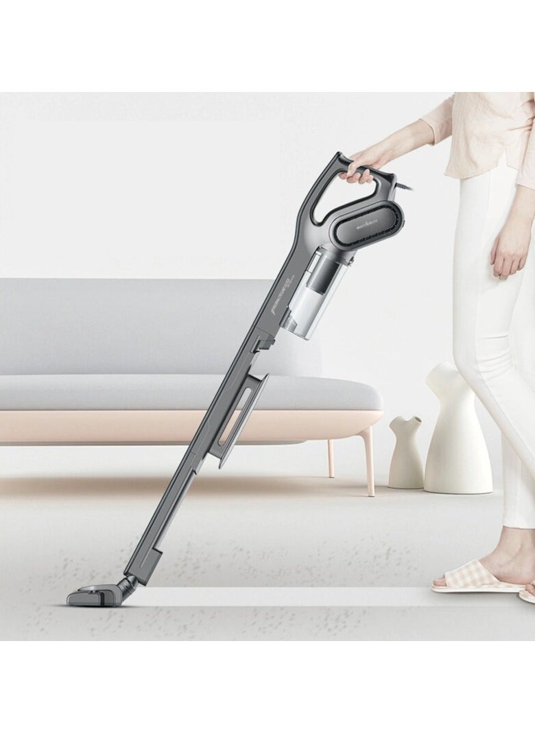 ديرما مكنسة كهربائية محمولة Deerma DX700s 2 في 1 بقدرة 600 وات سلكية وخفيفة الوزن وهادئة للغاية مع طاقة 15 كيلو باسكال وتقنية شفط Blackhole | -  أسود  - Image 3