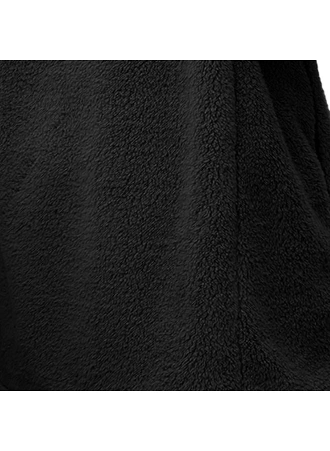 Yanekop Fleece Jacket Women Sherpa Lined Hooded Teddy Coat Oversized Shearling Jacket Warm Outerwear(C Burgundy,S) - Image 5