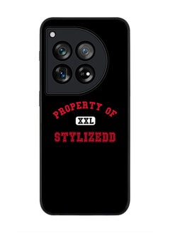 Rugged Black edge case for OnePlus 12R / OnePlus Ace 3 5G, Slim fit Case Flexible Rubber Edges Anti Drop TPU Gel Thin Cover - Property of Stylizedd