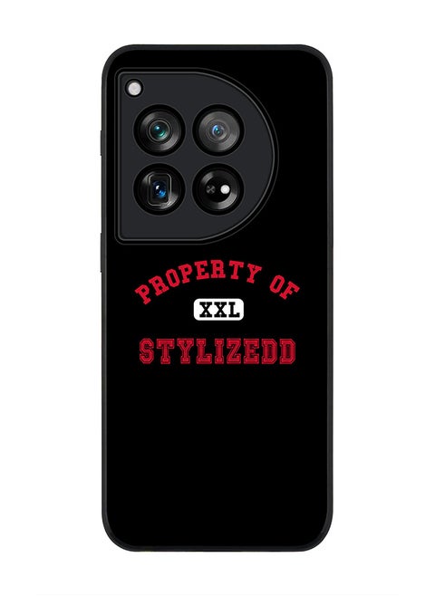Rugged Black edge case for OnePlus 12R / OnePlus Ace 3 5G, Slim fit Case Flexible Rubber Edges Anti Drop TPU Gel Thin Cover - Property of Stylizedd