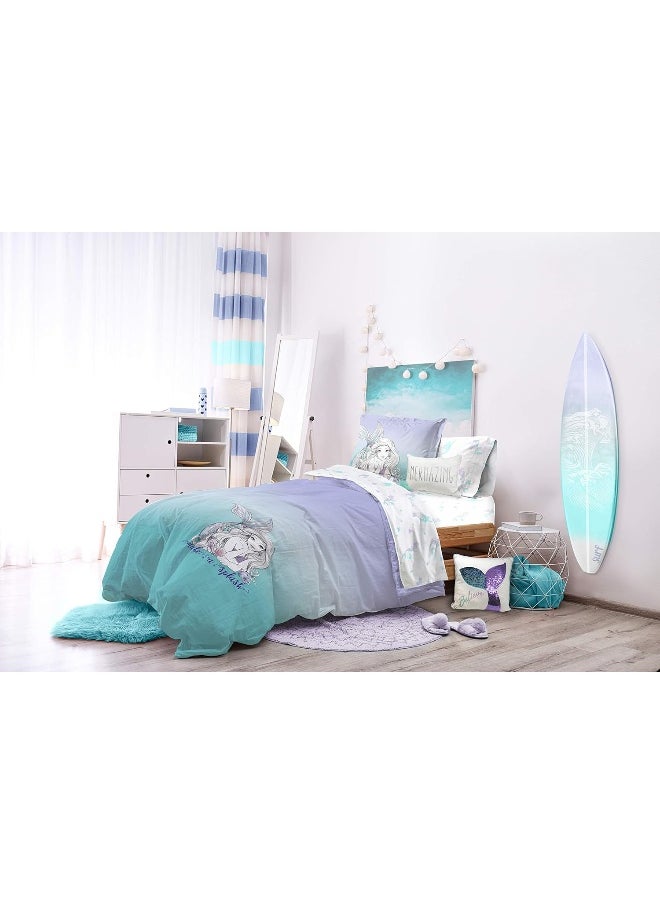 Jay Franco - Jay Franco Disney The Little Mermaid Make A Splash 5 Piece Twin Bed Set - Includes Comforter & Sheet Set - Bedding Features Ariel - Super Soft Fade Resistant Microfiber - (Official Disney Product) - Image 1