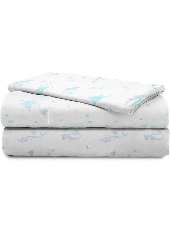 Jay Franco - Jay Franco Disney The Little Mermaid Make A Splash 5 Piece Twin Bed Set - Includes Comforter & Sheet Set - Bedding Features Ariel - Super Soft Fade Resistant Microfiber - (Official Disney Product) - Image 1