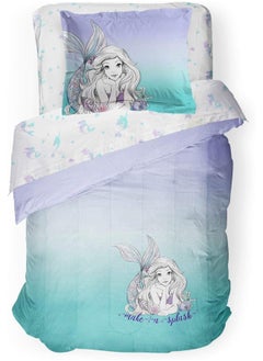 Jay Franco Jay Franco Disney The Little Mermaid Make A Splash 5 Piece Twin Bed Set - Includes Comforter & Sheet Set - Bedding Features Ariel - Super Soft Fade Resistant Microfiber - (Official Disney Product)  - Image 2