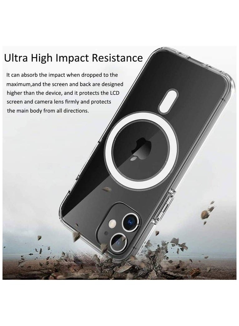 ديفيا جراب خلفي مغناطيسي مقاوم للصدمات لهاتف iPhone 12 Pro Max مقاس 6.7 بوصة / مقاوم للخدش / مغناطيس مدمج / متوافق مع MagSafe / رفيع وخفيف وسهل الإمساك به / مصنوع من البولي كربونات الشفاف والمواد المرنة - شفاف للغاية - Image 4