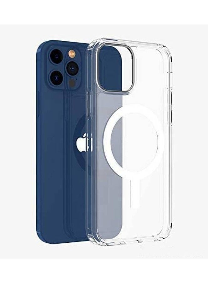 ديفيا جراب خلفي مغناطيسي مقاوم للصدمات لهاتف iPhone 12 Pro Max مقاس 6.7 بوصة / مقاوم للخدش / مغناطيس مدمج / متوافق مع MagSafe / رفيع وخفيف وسهل الإمساك به / مصنوع من البولي كربونات الشفاف والمواد المرنة - شفاف للغاية - Image 5