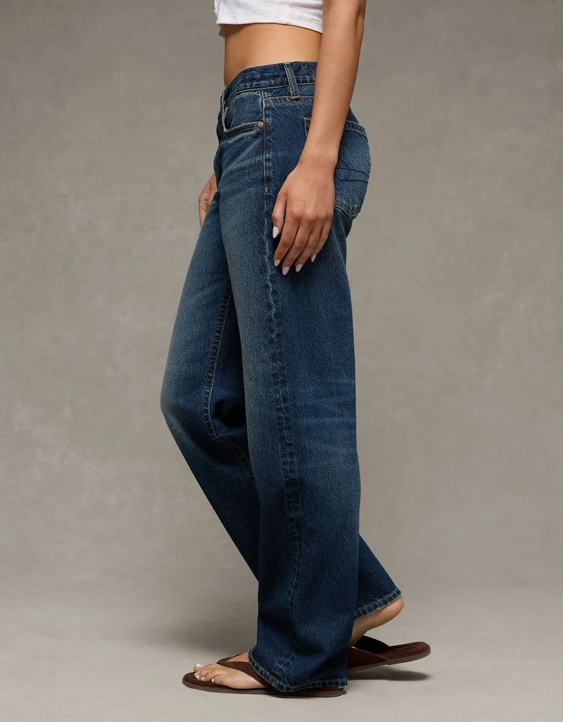 American Eagle  AE Low-Rise Classic Straight Jean for Women | Best Price UAE