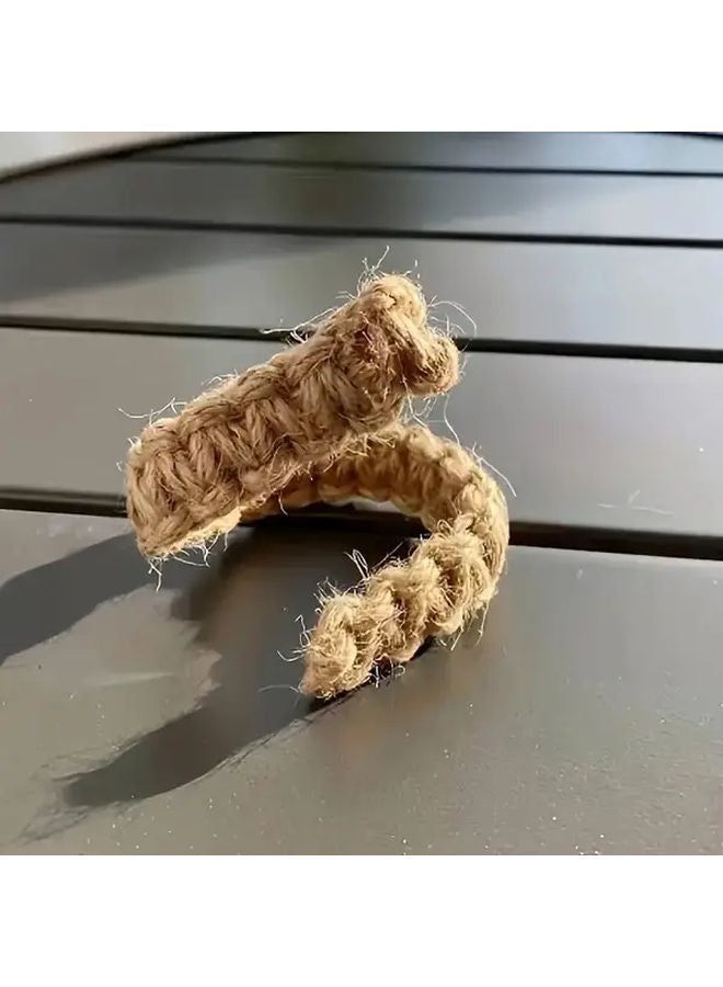 قطعتان من رباطات الستائر المنسوجة البوهيمية لا تتطلب الحفر للستائر الشفافة والستائر القصيرة - Image 4