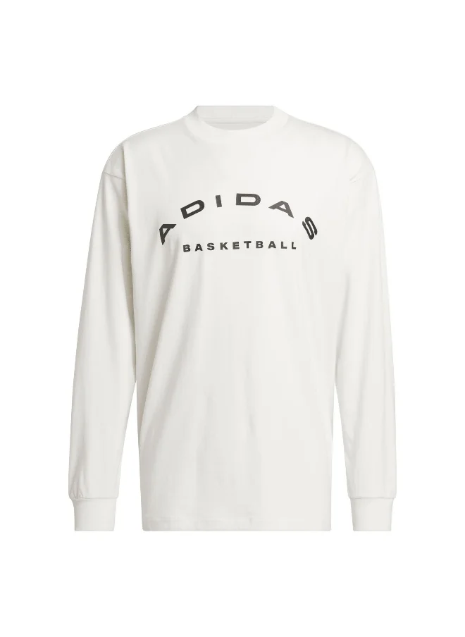 اديداس adidas Select LS Tee White Originals Men T-SHIRTS