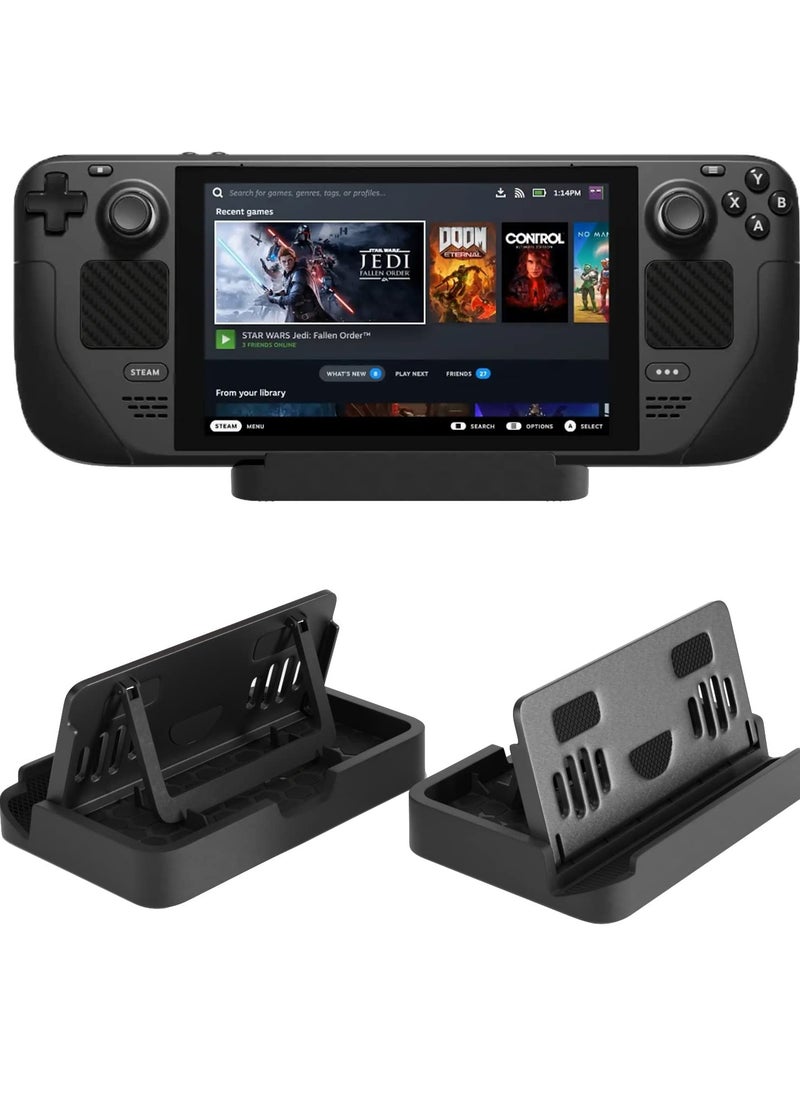 Excefore - Upgraded Foldable Stand Base for Steam Deck/ROG Ally, Adjustable & Portable with Anti-slip Silicone Pad - Dock Accessories for Steam Deck/ROG Ally - Image 1
