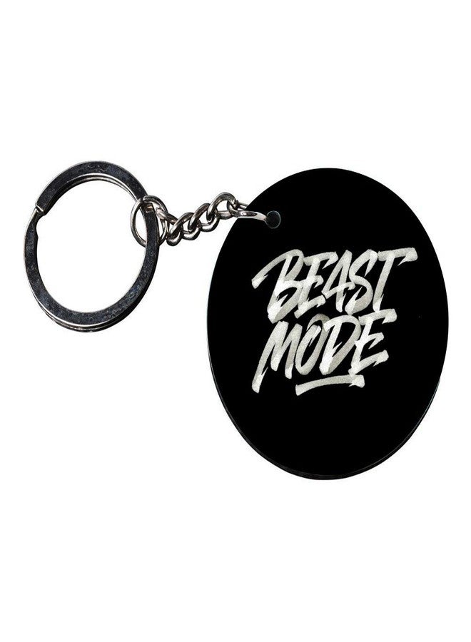 Anuman007 | funny keychain | keychain for car hyundai Printed Wooden Keychains | Circle Shape Set of 2 keyrings 2x2 inch - Image 3