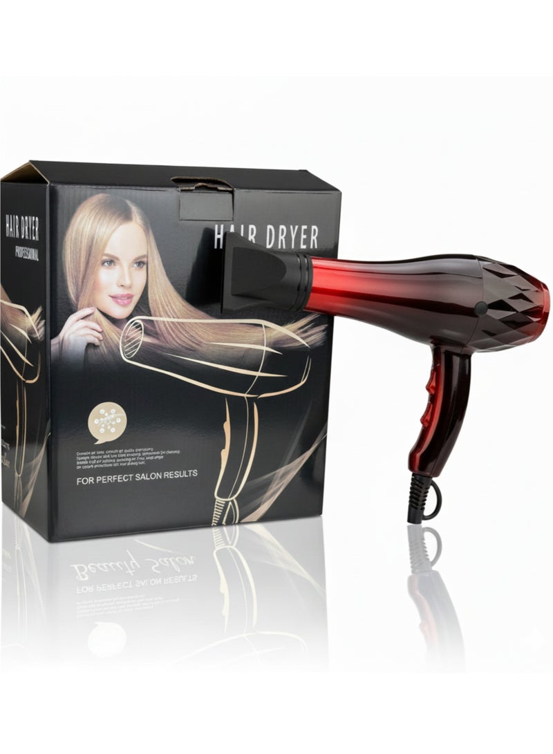 vexa pro Professional Hair Dryer with 2 Speed & 3 Heat Settings, Fast Drying, DC Motor, 220V, Lightweight Design - Image 1