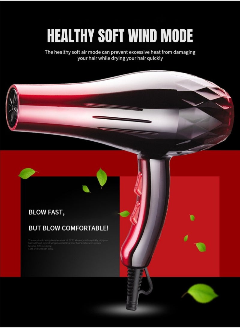 vexa pro Professional Hair Dryer with 2 Speed & 3 Heat Settings, Fast Drying, DC Motor, 220V, Lightweight Design - Image 3