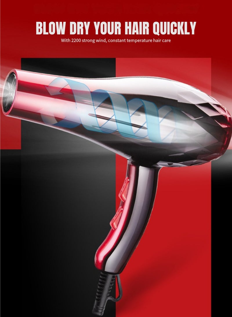 vexa pro Professional Hair Dryer with 2 Speed & 3 Heat Settings, Fast Drying, DC Motor, 220V, Lightweight Design - Image 5