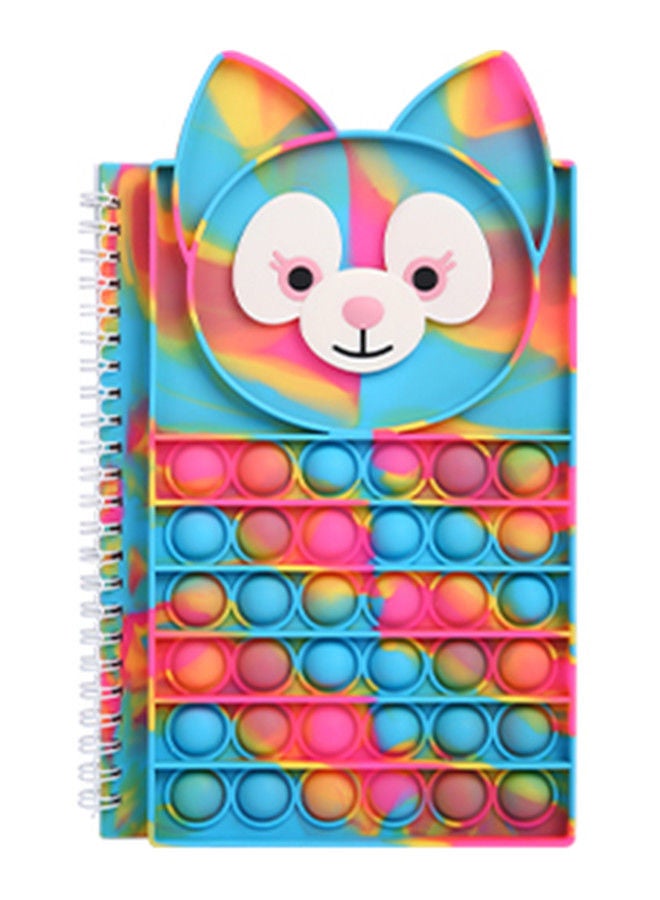 ISank Push Pop Fidget Toy Silicone Sensory Bubble Lined Spiral Stress Relief Notebook  - Image 1