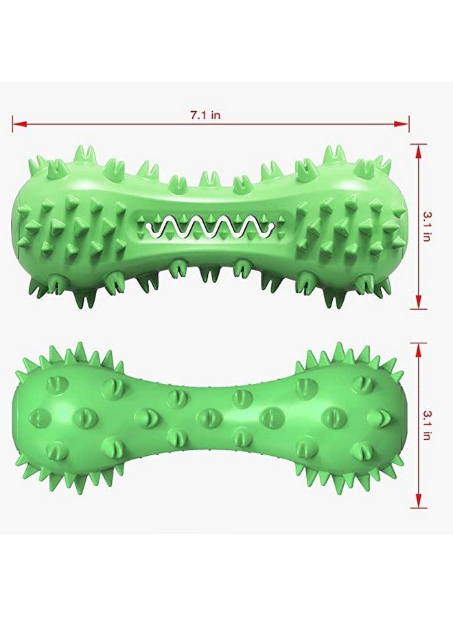 ألعاب مضغ مطاطية قوية تصدر أصوات صرير للكلاب ولعب تنظيف الأسنان للكلاب والجراء - قد يختلف اللون - Image 2