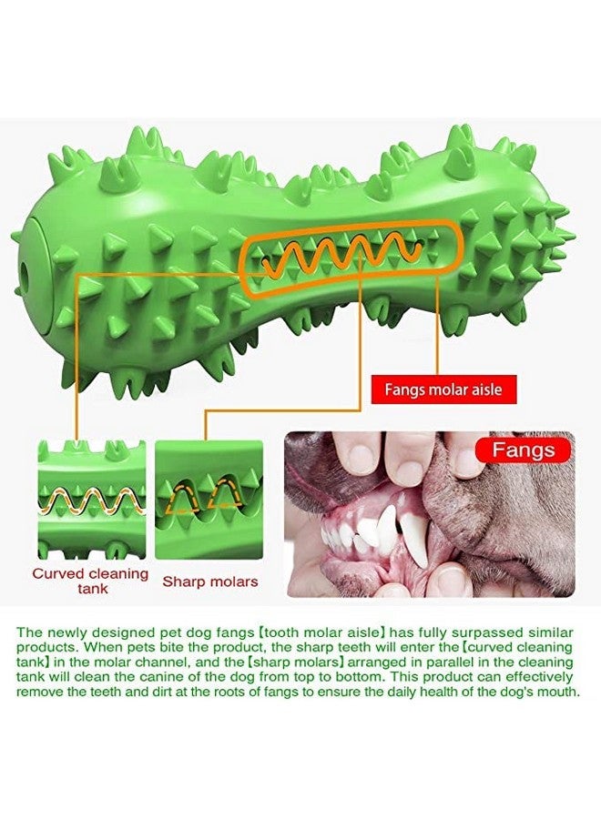 ألعاب مضغ مطاطية قوية تصدر أصوات صرير للكلاب ولعب تنظيف الأسنان للكلاب والجراء - قد يختلف اللون - Image 4