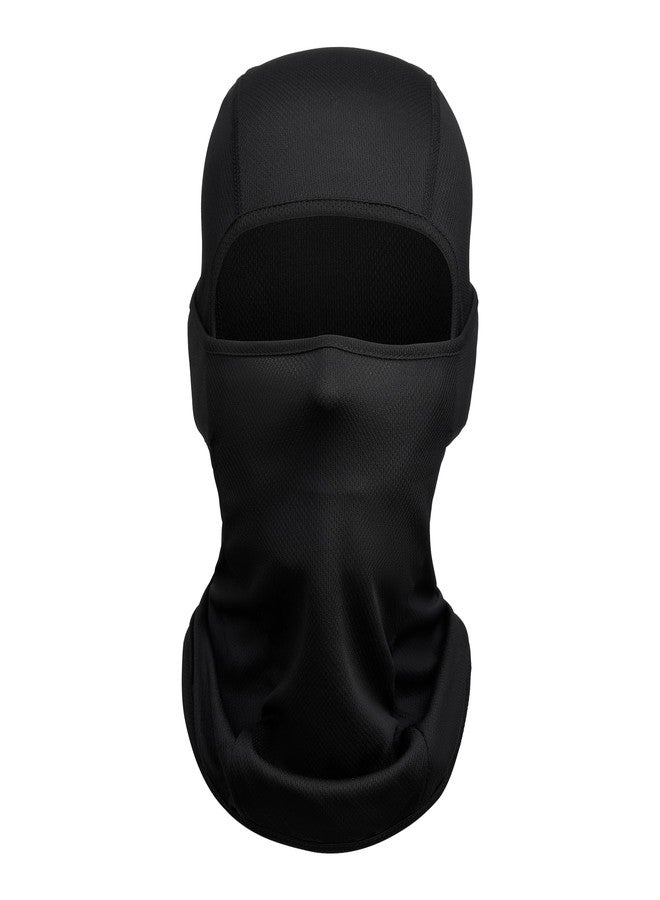 hikevalley Balaclava Face Mask Adjustable Windproof UV Protection Hood (Black) - Image 2