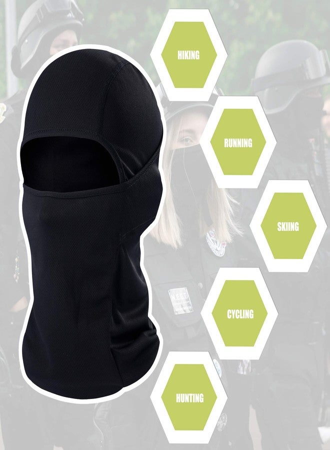 hikevalley Balaclava Face Mask Adjustable Windproof UV Protection Hood (Black) - Image 3