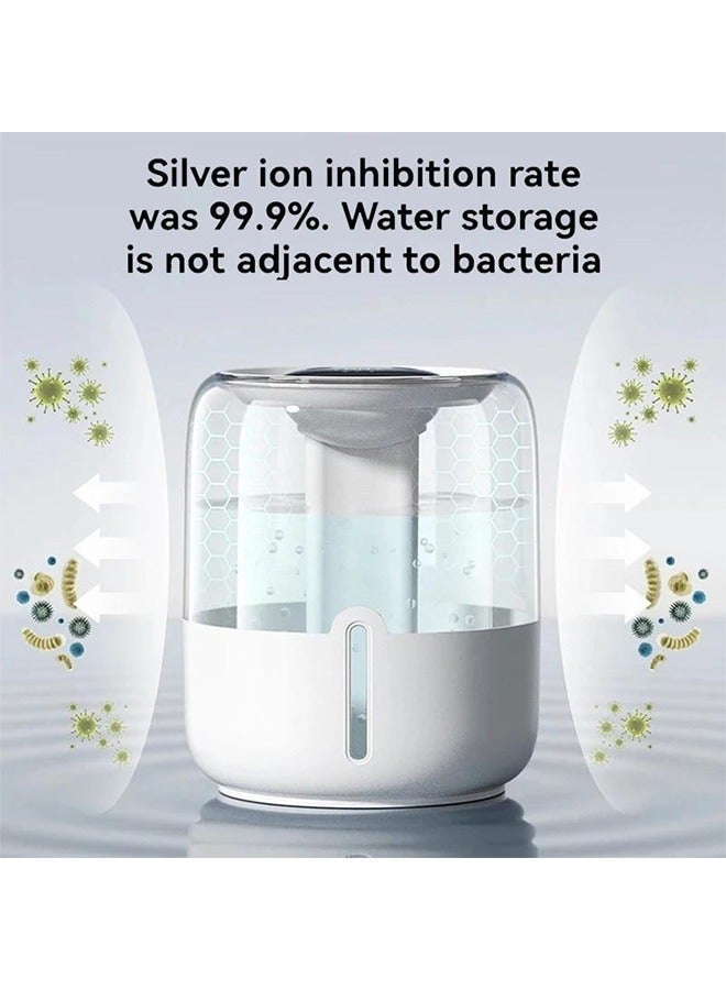 RUKYU 4L Humidifier with Light and 3 Adjustment Modes, Double Spray Quiet Sterilize Cool Mist Air Humidifier, Digital Humidifier for Home Dormitory Office Bedroom Desktop - Image 5