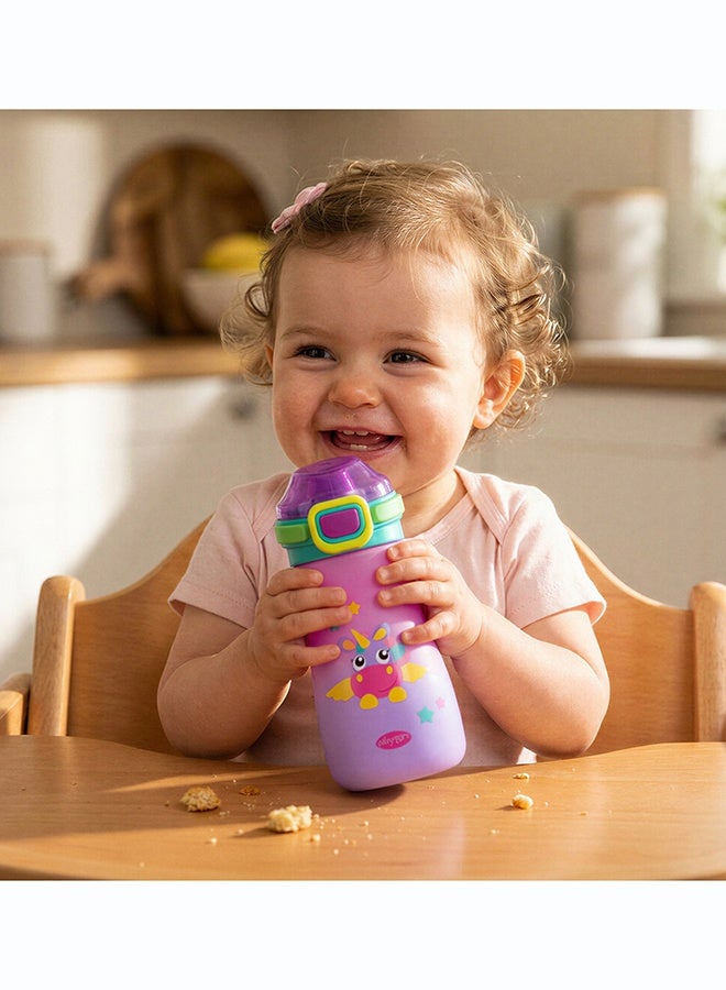 Playgro Stella Happy Sipper Bottle 550ml – BPA-Free Kids Water Bottle with Spill-Proof Sports Spout, Reusable Toddler Drink Bottle - Image 4
