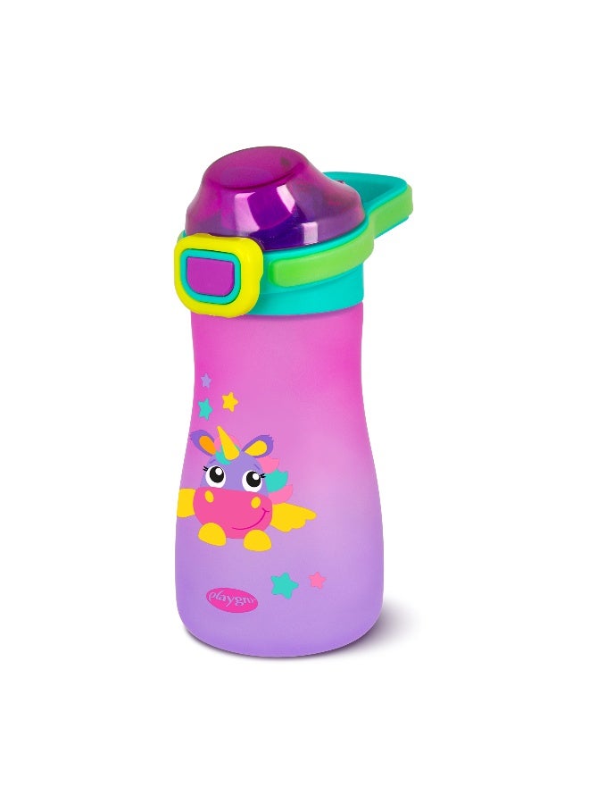 Playgro Stella Happy Sipper Bottle 550ml – BPA-Free Kids Water Bottle with Spill-Proof Sports Spout, Reusable Toddler Drink Bottle - Image 1