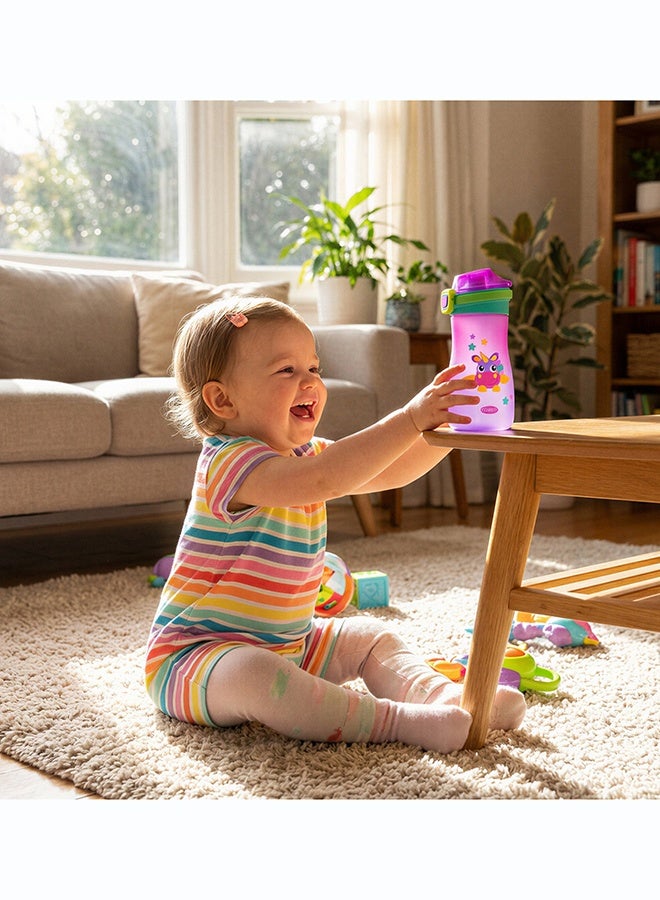 Playgro Stella Happy Sipper Bottle 550ml – BPA-Free Kids Water Bottle with Spill-Proof Sports Spout, Reusable Toddler Drink Bottle - Image 2